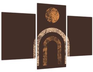 Obraz - Oranžové oblúky N⁰1 (90x60 cm)