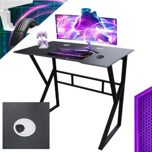 Počítačový stôl v čiernej farbe