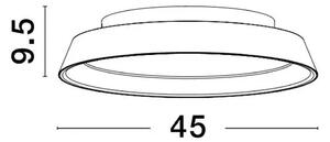 Stropné svietidlo LED so stmievaním Vela 45 biele – Biela
