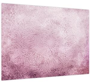 Obraz - Mandala v ružovej stene (70x50 cm)