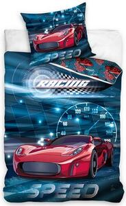 Carbotex Bavlnené obliečky Supersport Racing Speed, 140 x 200 cm, 70 x 90 cm