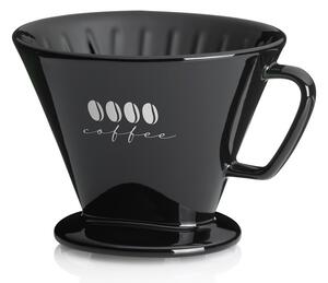 KELA Kávový filter porcelánový Excelsa L čierna KL-12493
