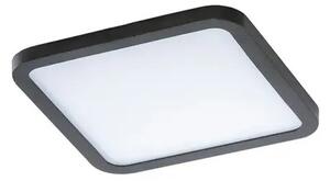 Bodové svetlo Slim 15 Square 3000K Ip44 čierne do sadrokartonu – Čierna
