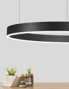 LED luster Motif 80 čierne stmievateľné – Čierna