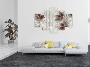 Obraz - Dekoratívne kvety (150x105 cm)