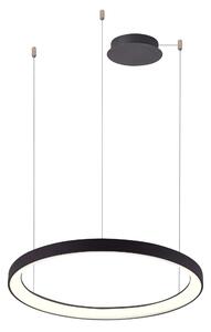 Moderný LED luster Agnes 48 stmievateľné čierne – Čierna