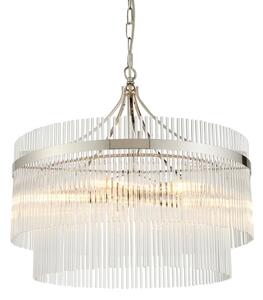 Endon 104112 - Luster na reťazi MARIETTA 5xE14/7W/230V lesklý chróm/číre sklo