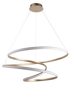 Endon 97639 - LED stmievateľný luster na lanku TWIRL LED/88W/230V 3000K zlatý