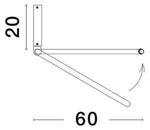 LED luster Garve 60 biele – Biela