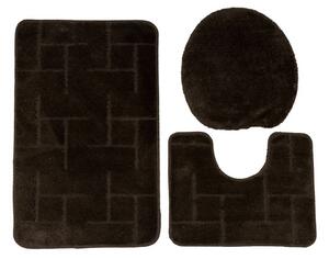 Sada kúpeľňových koberčekov TERAMO tmavohnedá