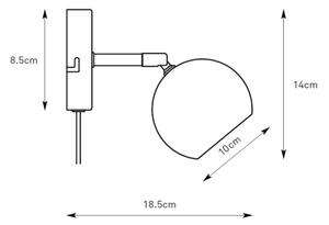 Markslöjd 108983 - Nástenné bodové svietidlo POP 1xGU10/7W/230V sivé