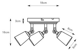 Markslöjd 108981 - Bodové svietidlo TINY 3xGU10/7W/230V lesklý chróm