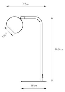 Markslöjd 109032 - Stolná lampa POP 1xGU10/7W/230V sivá
