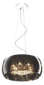 Luxusný luster na lanku Crystal 50 smoky – Chromová