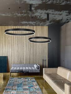 LED luster Motif 100 čierne CCT s diaľkovým ovládaním – Čierna