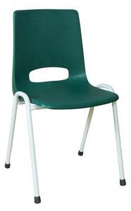 Plastová jedálenská stolička Pavlina Grey Light, zelená