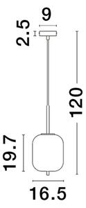 Luster na lanku Lato 16 smoky – E14