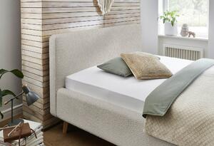 MUZZA Dvojlôžková posteľ taupe 140 x 200 cm fleece béžová