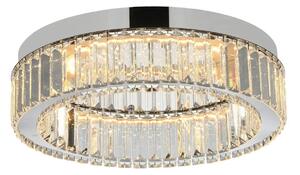 Luxusné stropne svietidlo Spark 40 stmievateľné Chrome – 40 x 10 cm