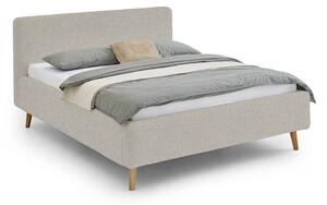 MUZZA Dvojlôžková posteľ taupe 140 x 200 cm fleece béžová