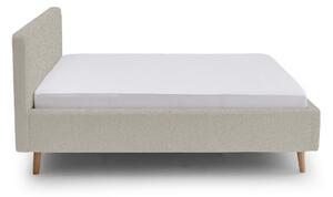 MUZZA Dvojlôžková posteľ taupe 180 x 200 cm fleece béžová