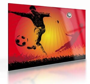 Sklenený obraz - Futbal (70x50 cm)