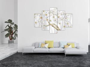 Obraz - Strom so zlatým dekorom (150x105 cm)