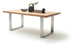 Jedálenský rozkladací stôl Dayton dub divoký nerez Rozmer: 180 (280) x 77 x 100 cm
