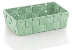Košík Alvaro plast nefritová zelená 23x15 cm