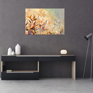 Obraz - Maľované rastliny (90x60 cm)