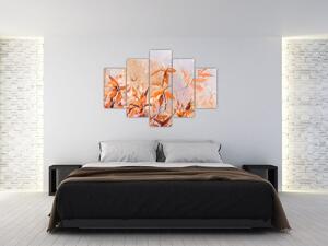 Obraz - Maľované kvety (150x105 cm)