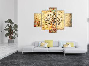 Obraz - Mozaikový strom života (150x105 cm)