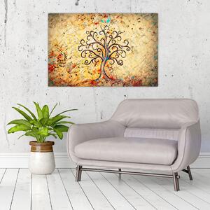 Obraz - Mozaikový strom života (90x60 cm)
