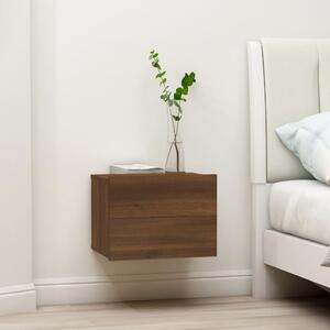 Nočný stolík hnedý dub 40x30x30 cm spracované drevo