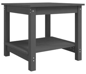 Konferenčný stolík sivý 50x50x45 cm borovicový masív