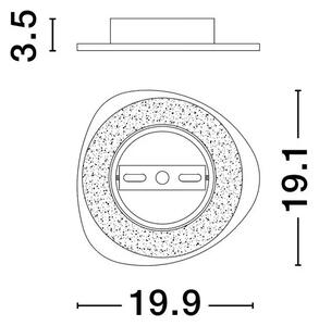 Dizajnové nástenné svietidlo Atena 20 – 20 x 10 x 10 cm