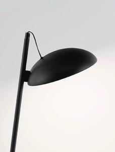 Dizajnová stolová lampa Flute čierna