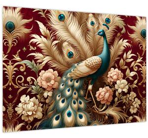 Obraz – Elegantný páv (70x50 cm)