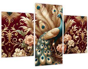 Obraz – Elegantný páv (90x60 cm)