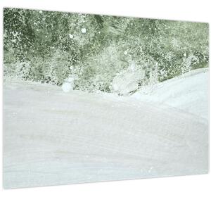 Obraz - Abstrakcia štetcami (70x50 cm)