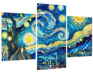 Obraz – Mozaika hviezdnej noci (90x60 cm)