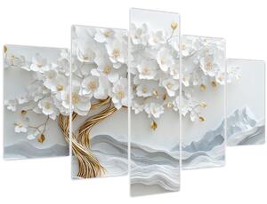 Obraz – 3D elegantný strom života (150x105 cm)