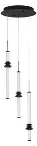 LED stmievateľný čierny dizajnový luster Atmosfera 3