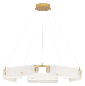 LED stmievateľný mosadz zlatá moderný luster Aider