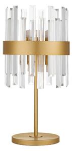 Zlatá stolná lampa Crown 50 – Svetlá sivá
