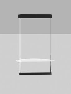 LED stmievateľný čierno-biely moderný luster Diona 2 – Čierna