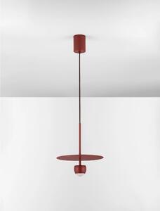 LED červený moderný luster Edem – Červená