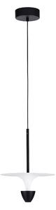 LED čierno-biele dizajnový luster Luet 26 – 26 x 15 cm