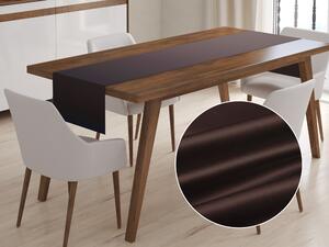 Biante Saténový behúň na stôl polyesterový Satén LUX-L042 Čokoládovo hnedý 35x160 cm