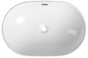 Sapho LIMA keramické umývadlo, zápustné 59,5x39,5 cm, biela